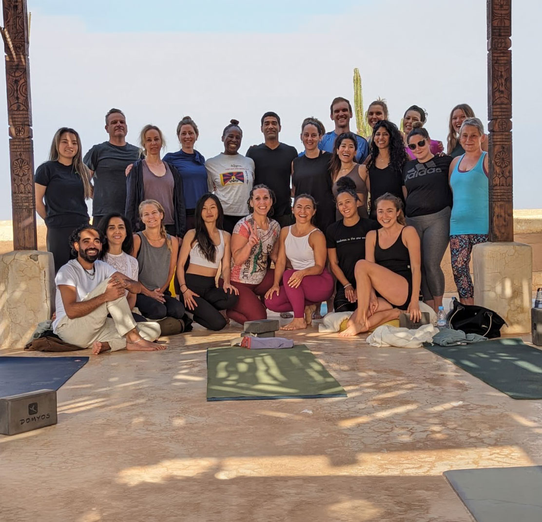 Yoga group in Morocco 2023